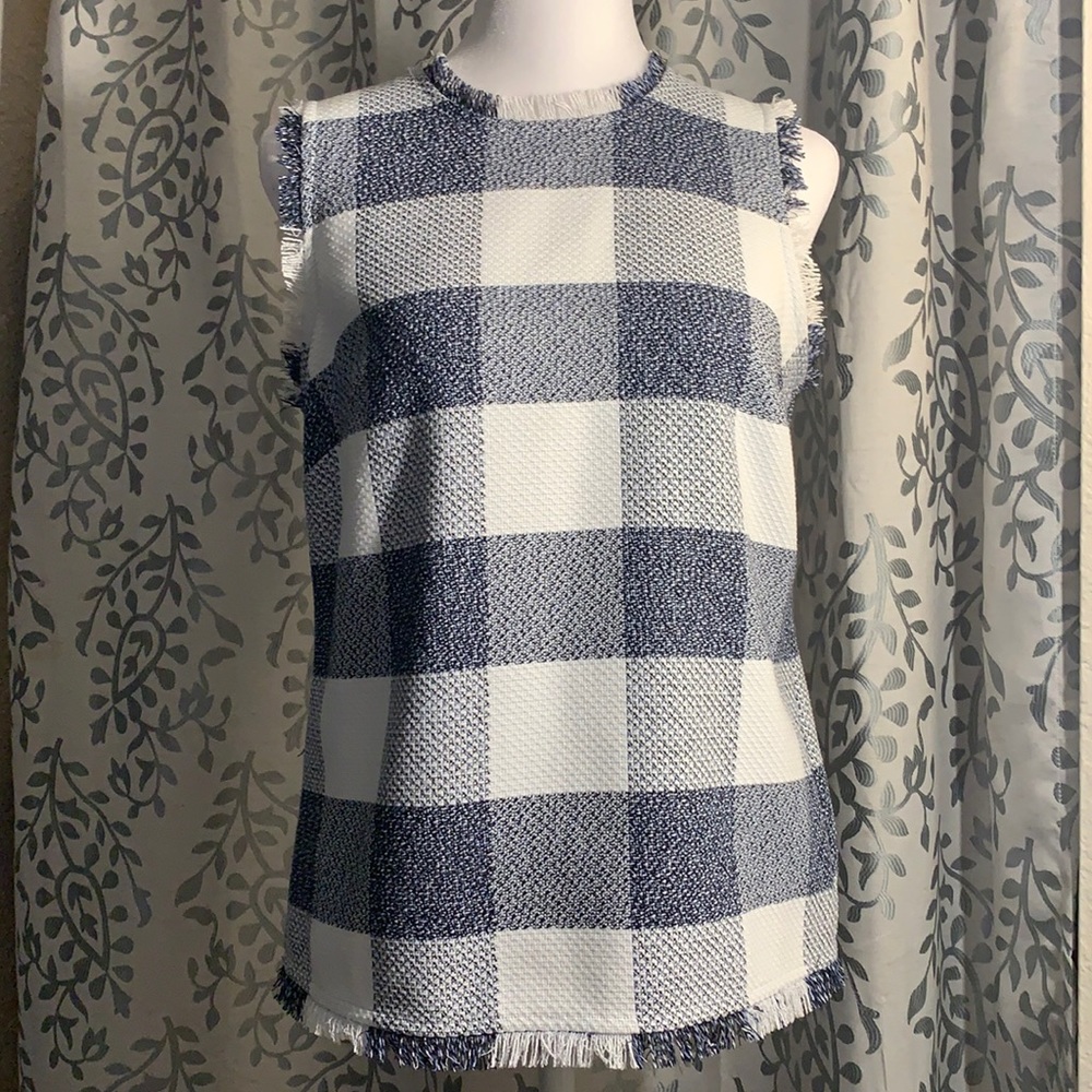 Banana Republic Fringed Hem Sleeveless Top